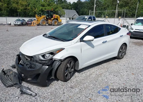 2015 Hyundai Elantra Limited from USA, damaged, VIN 5NPDH4AE7FH607777